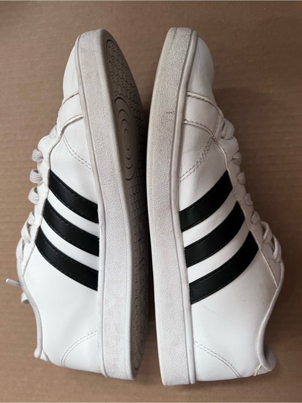 8 adidas court shoe neo insole comfort classic sneaker kicks black stripes - Picture 7 of 10